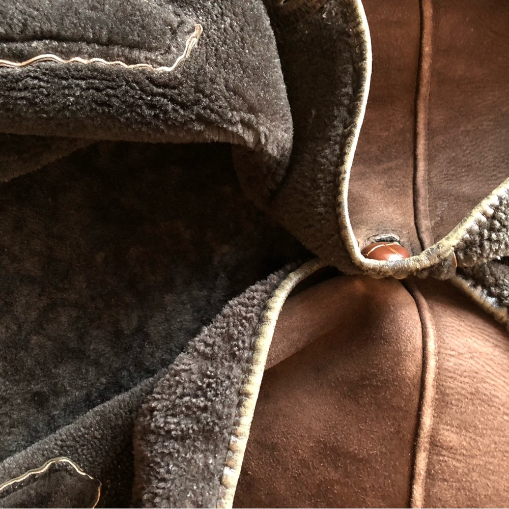 Coat brown sheepskin vintage